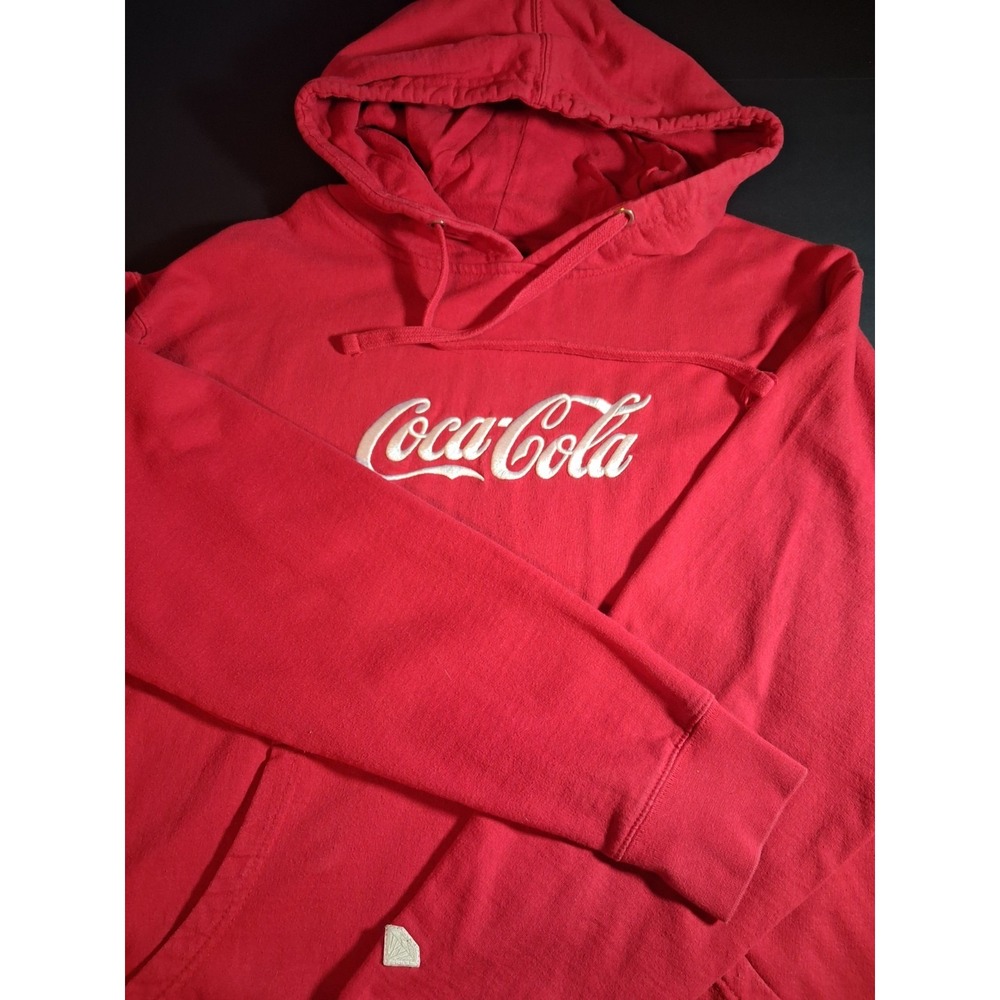 Diamond Supply Coke X Coca Cola Hoodie Mens Medium Red Graphic Print Pullover